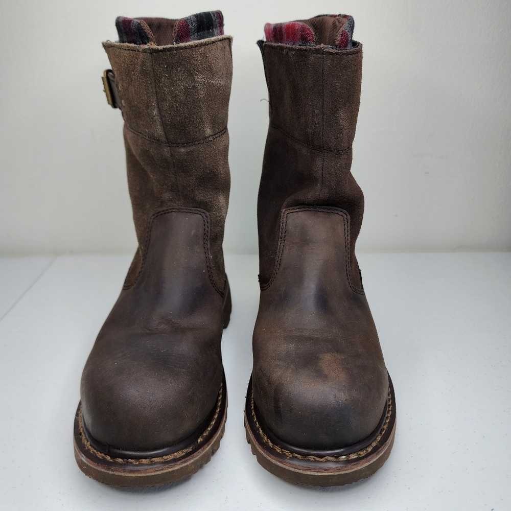 Caterpillar Jenny Steel Toe Boots Brown Size 7.5 Gem
